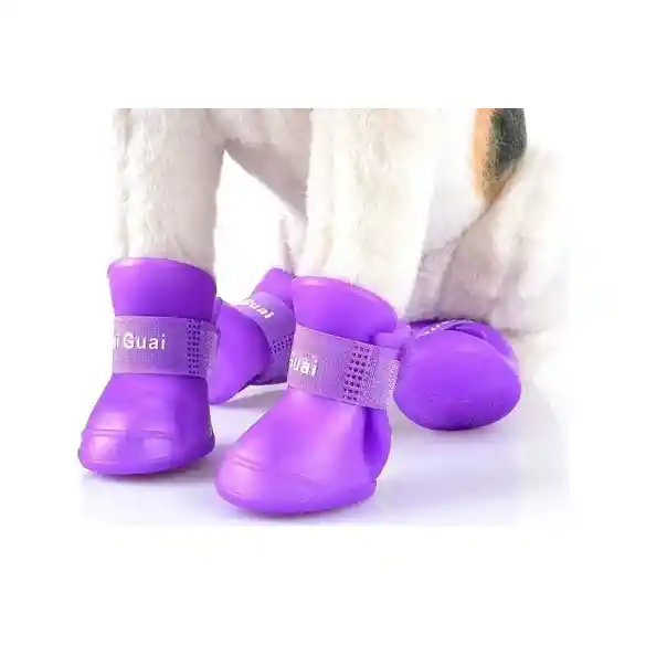 Zapatos Mascotas Animales Perro Silicona Goma Ergonómicos ((s - M))