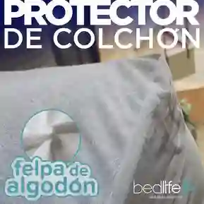 Protector de Colchón SENCILLO - Felpa de Algodón Tamaño SENCILL