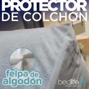 Protector de Colchón SENCILLO - Felpa de Algodón Tamaño SENCILL