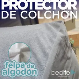 Protector de Colchón DOBLE - Felpa de Algodón Tamaño DOBLE