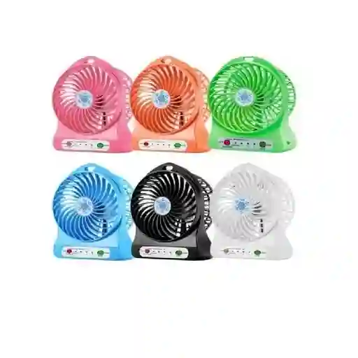 Ventilador Recargable Portátil Abanico Con Linterna Usb X Ma