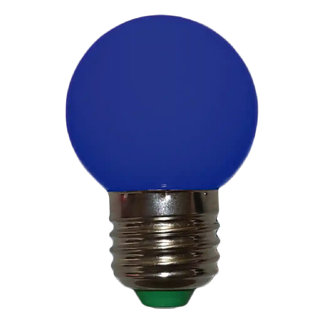 Bombillo Pin Pon Led Bola Decoracion Fondas Navidad azul