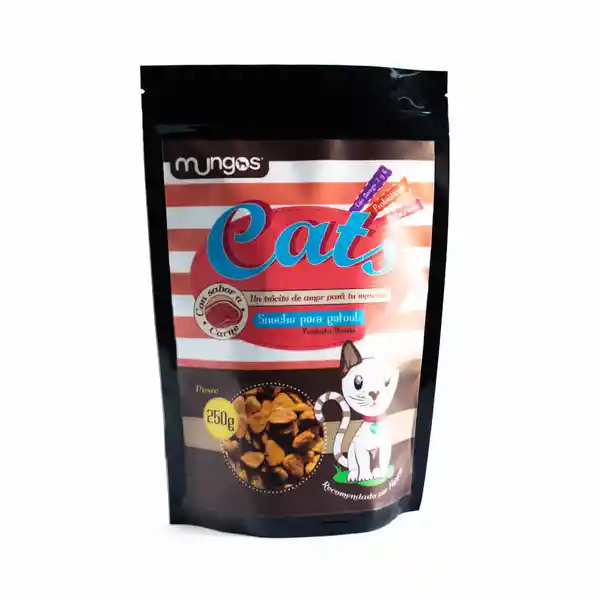 Mungos Snack Para Gato Carne Suplemento Alimenticio 250 g