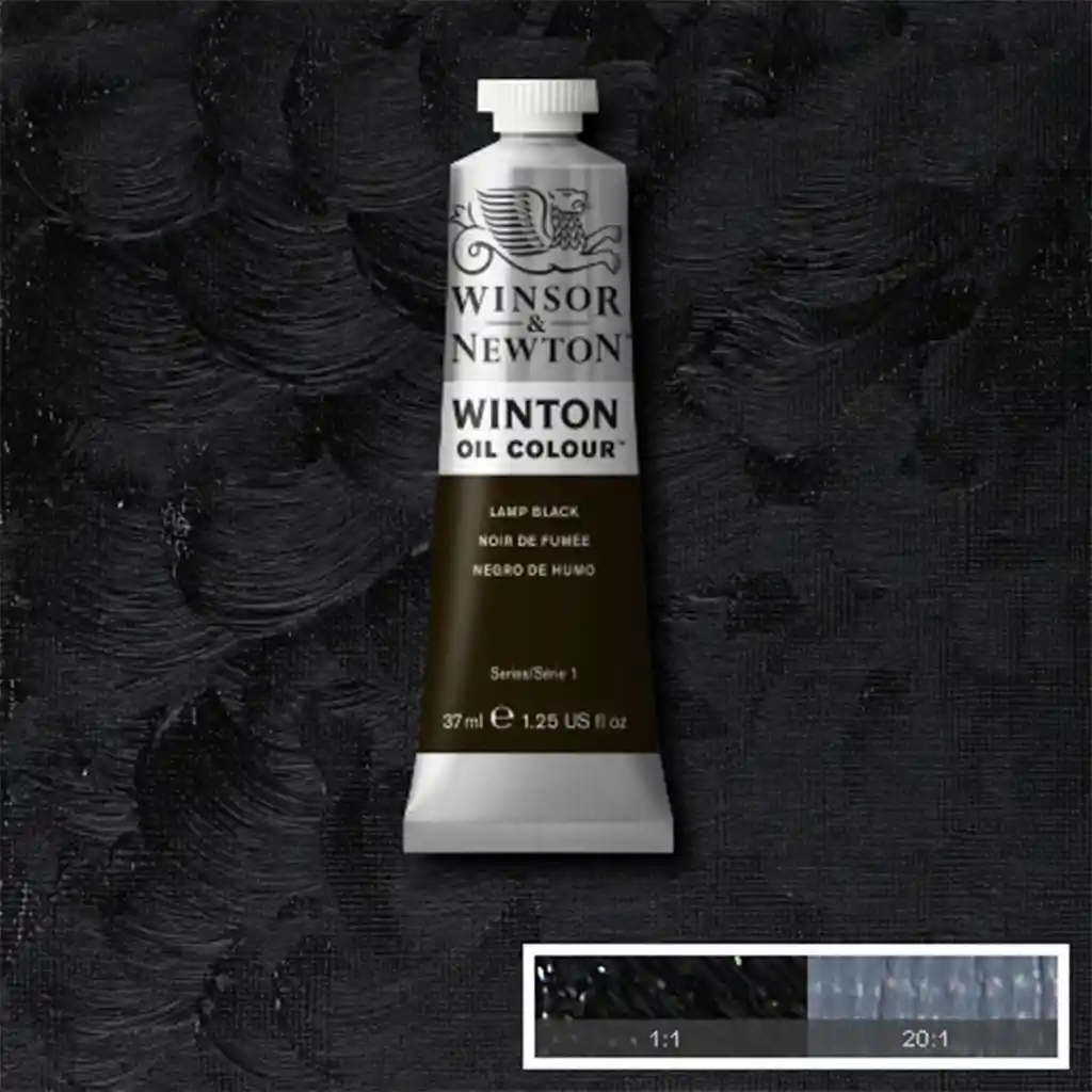 Óleo Winton 37ml  - 337 Lamp black