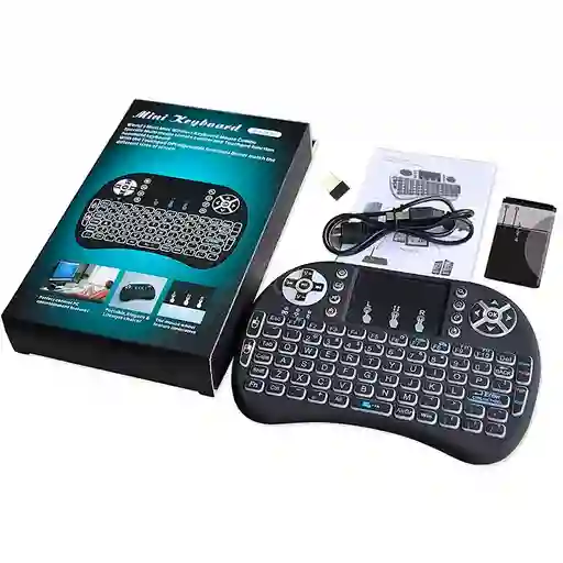 Mini Teclado Inalambrico Touchpad Iluminado