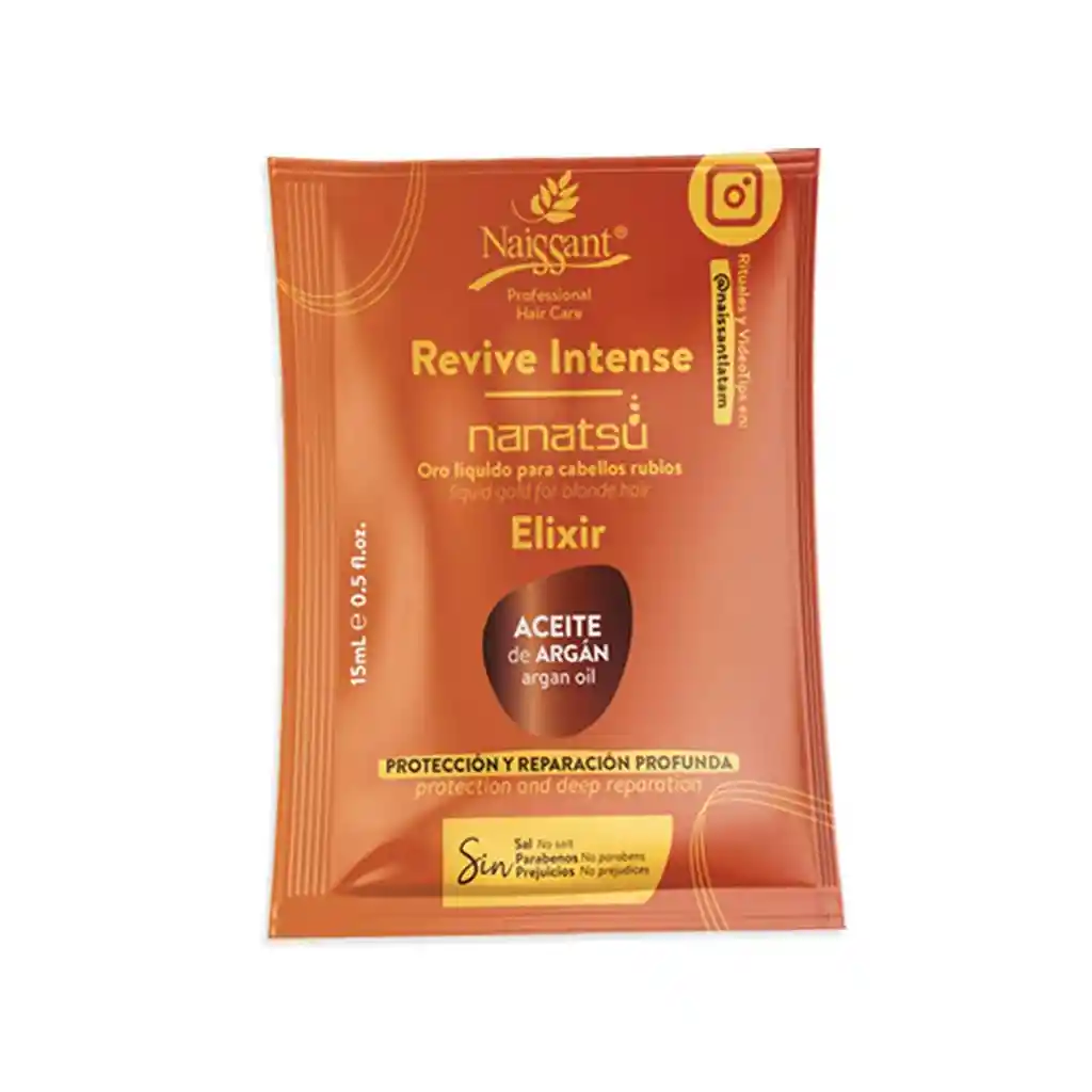 Naissant Aceite De Argan Elixir Nanatsu Sachet X 15 Ml