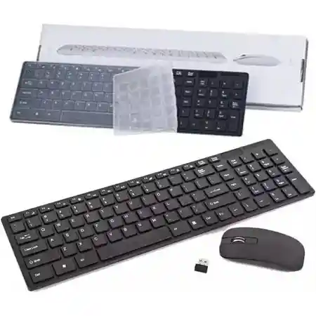 Combo Teclado Y Mouse Inalambrico 2.4 G Negro