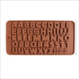 Molde Abecedario letras Chocolate Silicona Flexible