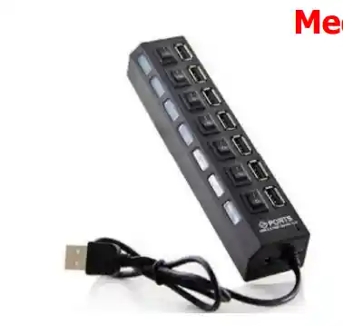 7 Puertos Multi Puerto Hub Usb 2.0 Con Interruptor Switch