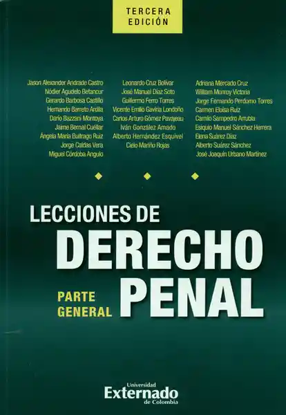 Lecciones de derecho penal: Parte general. 3ª  Edición