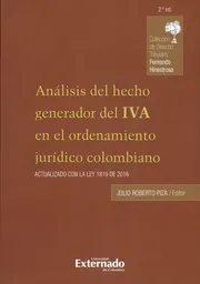 Análisis Del Hecho Generador Del Iva en el Ordenamiento Jurídico