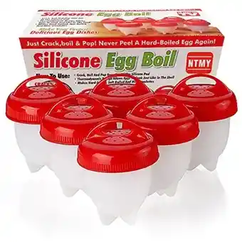 Hervidor De Huevos Silicone Egg Boil 6 Unidades