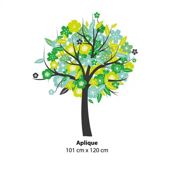 Contact Film Vinilo Decorativo Contact Árbol Verde - Azul