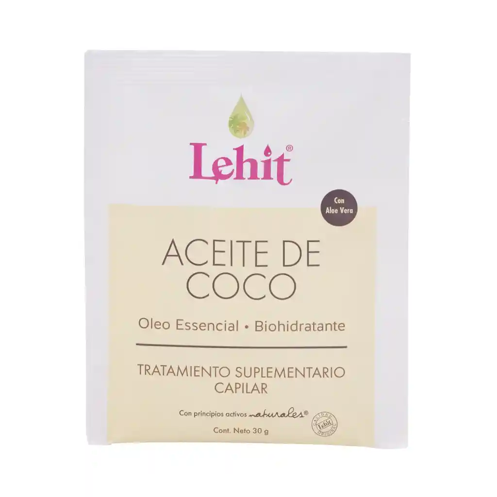 Lehit Tratamiento Aceite De Coco Sachet X 30 G
