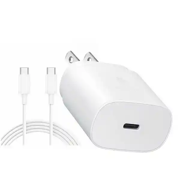 Samsung Cargador Pared 25W Usb Tipo C Carga Rápida Ta800 Blanco