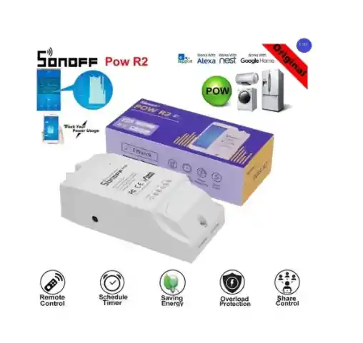 Sonoff Pow R2 Medición Consumo Energía Domotica Wiffi