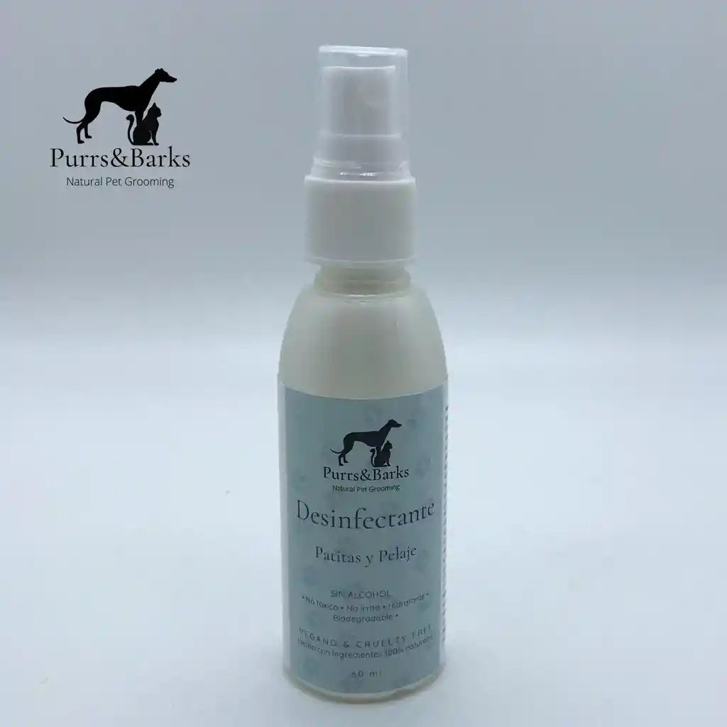 Desinfectante De Patitas Y Pelaje 60ml