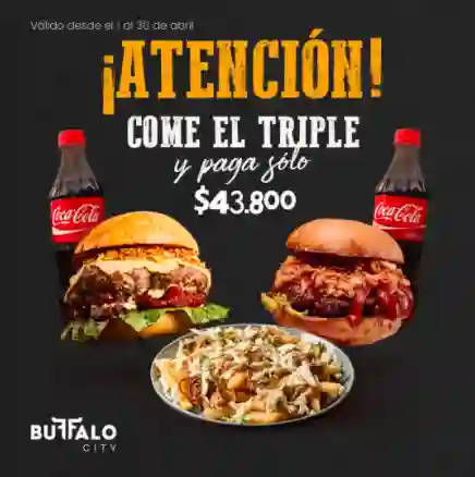 Combo Hamburguesas Premium y 100%