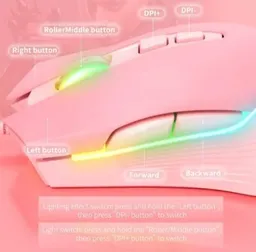 Mouse Gamer rosado Cw905