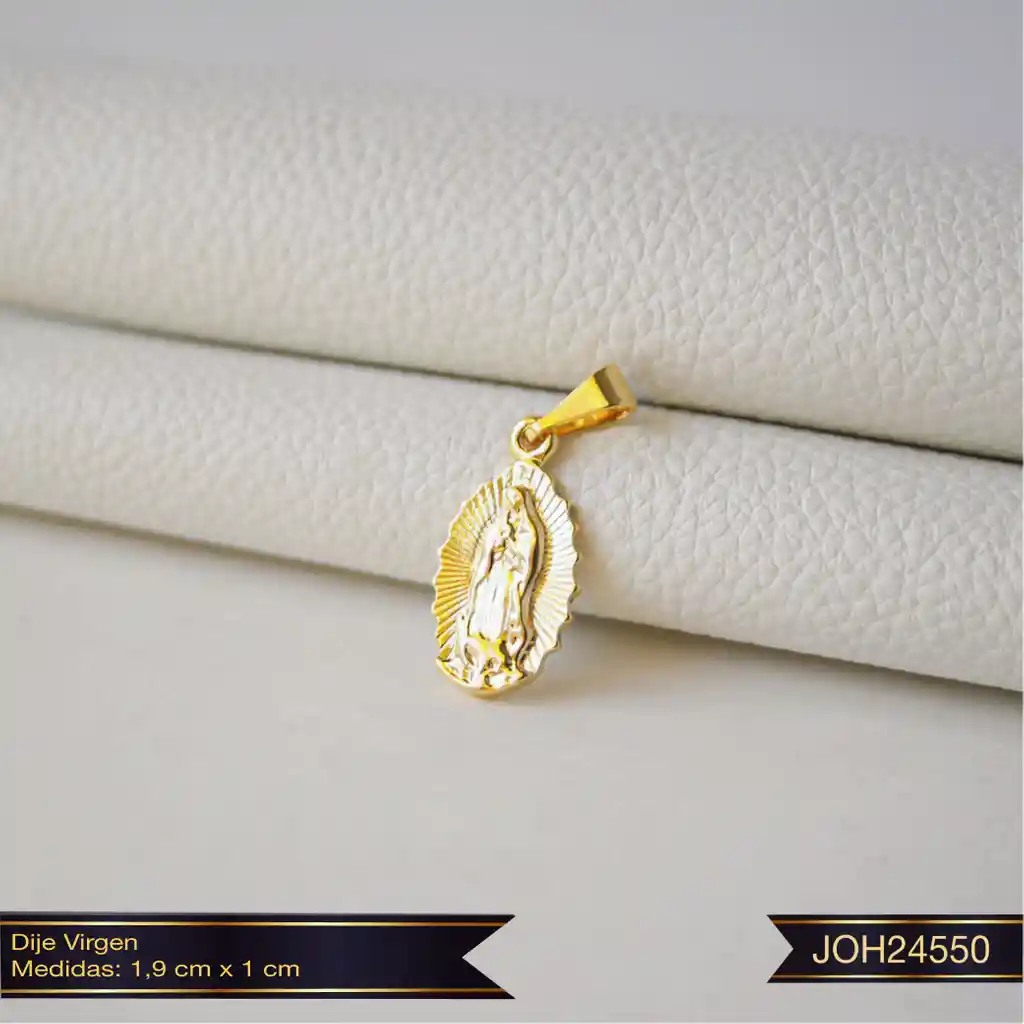 Dije Virgen De Guadalupe Oro Laminado 18K