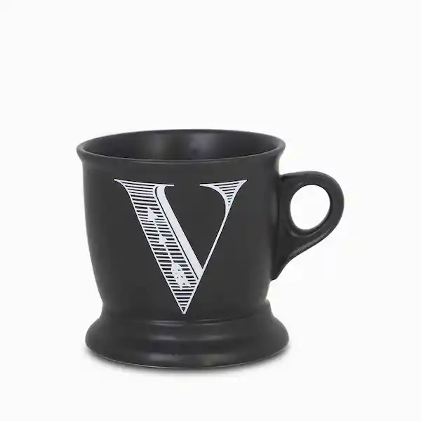 Ambiente Gourmet Mug Con Letra V Negro