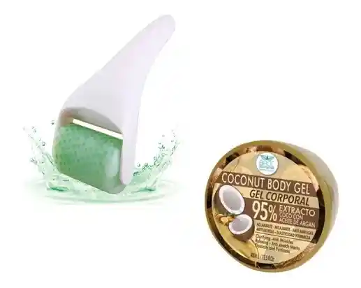 Gel Corporal De Coco Y Argán + Rodillo Frio