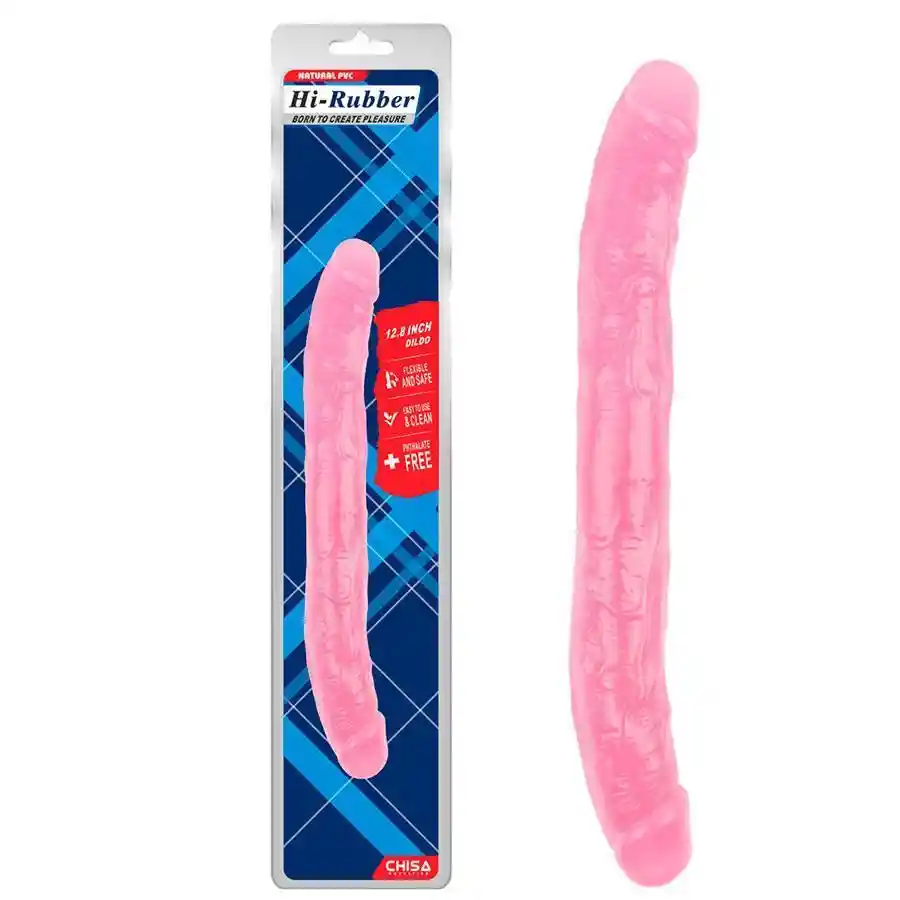 Dildo Doble Hi Rubber 12.8 Pulgadas