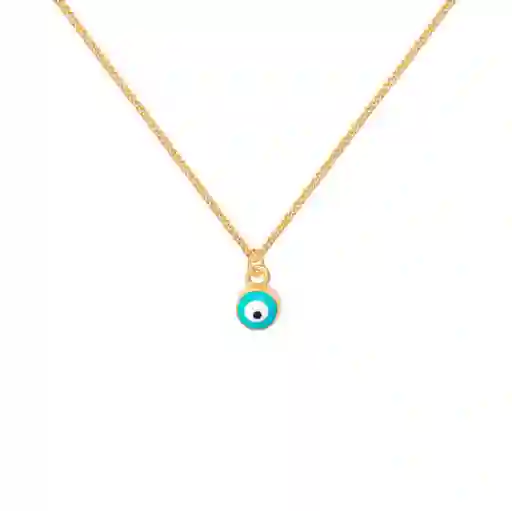 Collar Cadena Oro Ojo Turco