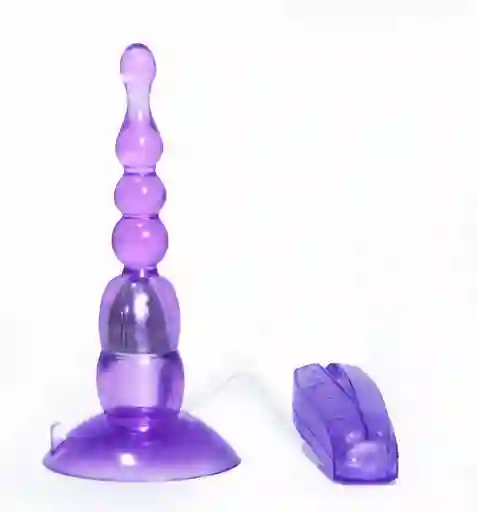 Plug Anal Con Vibracion Crystal Sucker Beads