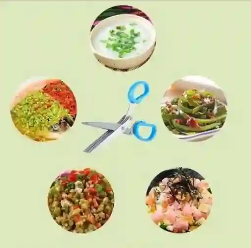 Tijeras De Verduras Vegetales Hierbas En Acero Inoxidable