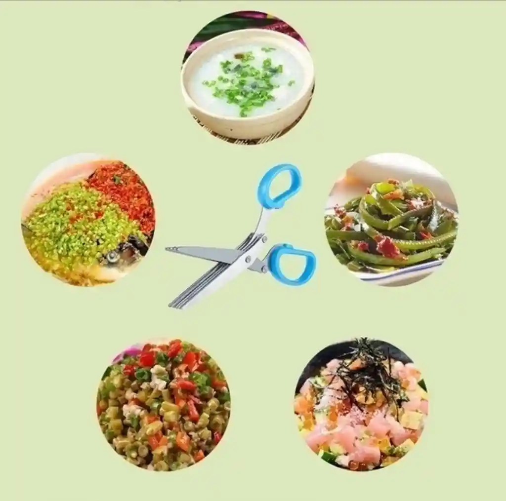 Tijeras De Verduras Vegetales Hierbas En Acero Inoxidable