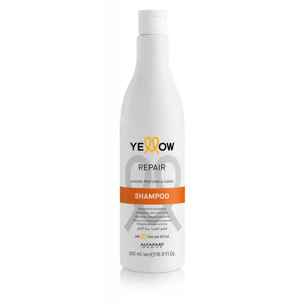 Yellow Shampoo repair almond proteins & cacao de 500ml