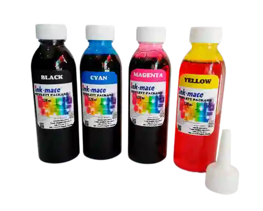 Hp Tinta Para Recarga Impresoras Por 120 Ml-Kit X 4 Colores