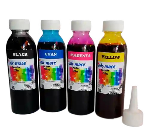 Canon Tinta Para Recarga Impresoras Por 120 Ml-Kit X 4 Colores