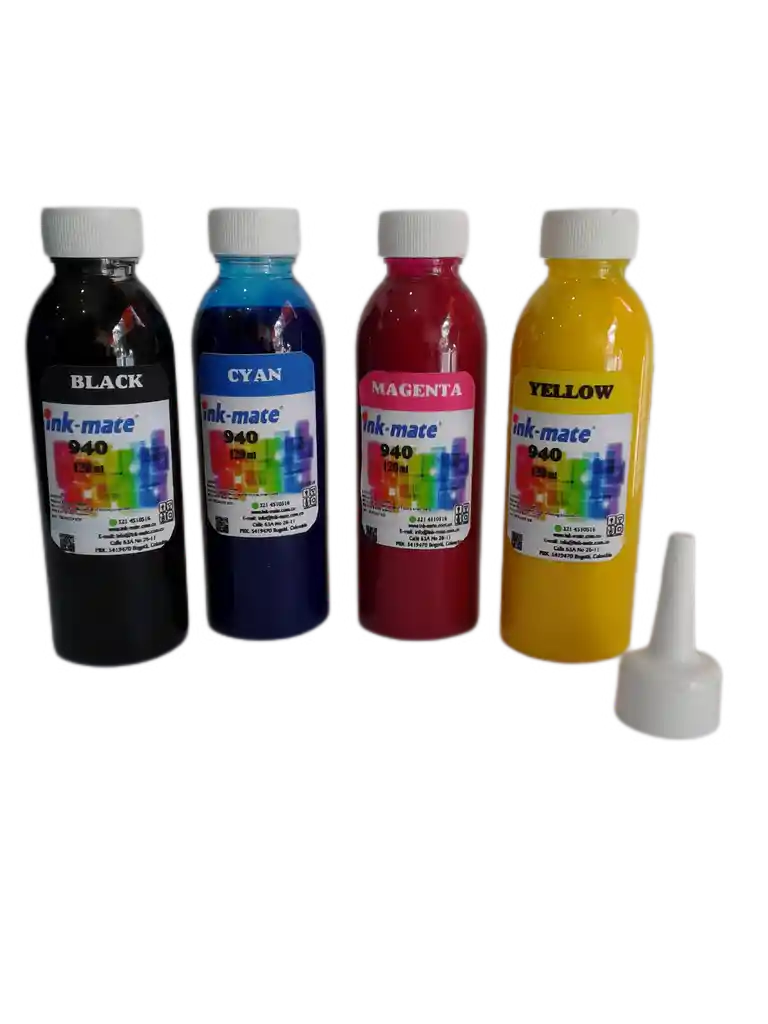 Hp Tinta Pigmentada Para Propalcote Por 120 Ml-Kit X 4 Colores