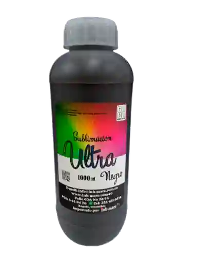 Tinta Para Sublimación Por 1000 Ml - Color Black/negro - Ink Mat