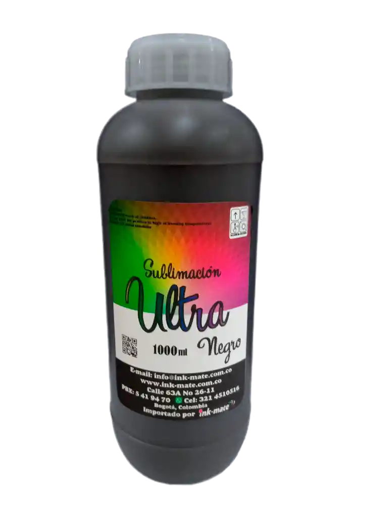 Tinta Para Sublimación Por 1000 Ml - Color Black/negro - Ink Mat