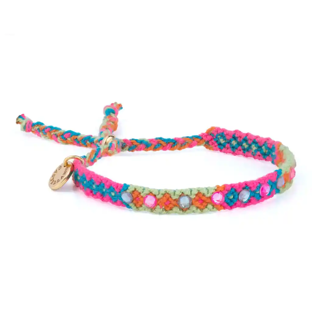 Wayuu Skinny Bracelet Pink