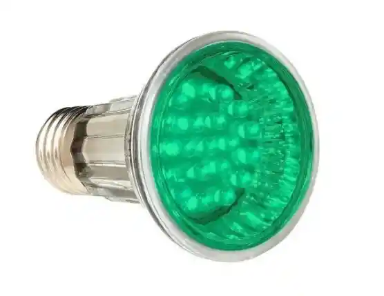 Reflector Led Par 20 Rosca E27 Color Verde