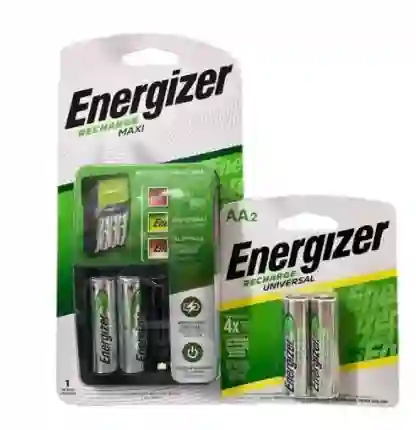 Energizer Cargador Maxi Y Baterias Recargables Aa Combo Kit