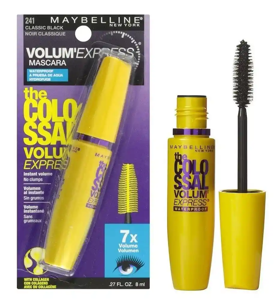 Maybelline Mascara Colossal A Prueba De Agua