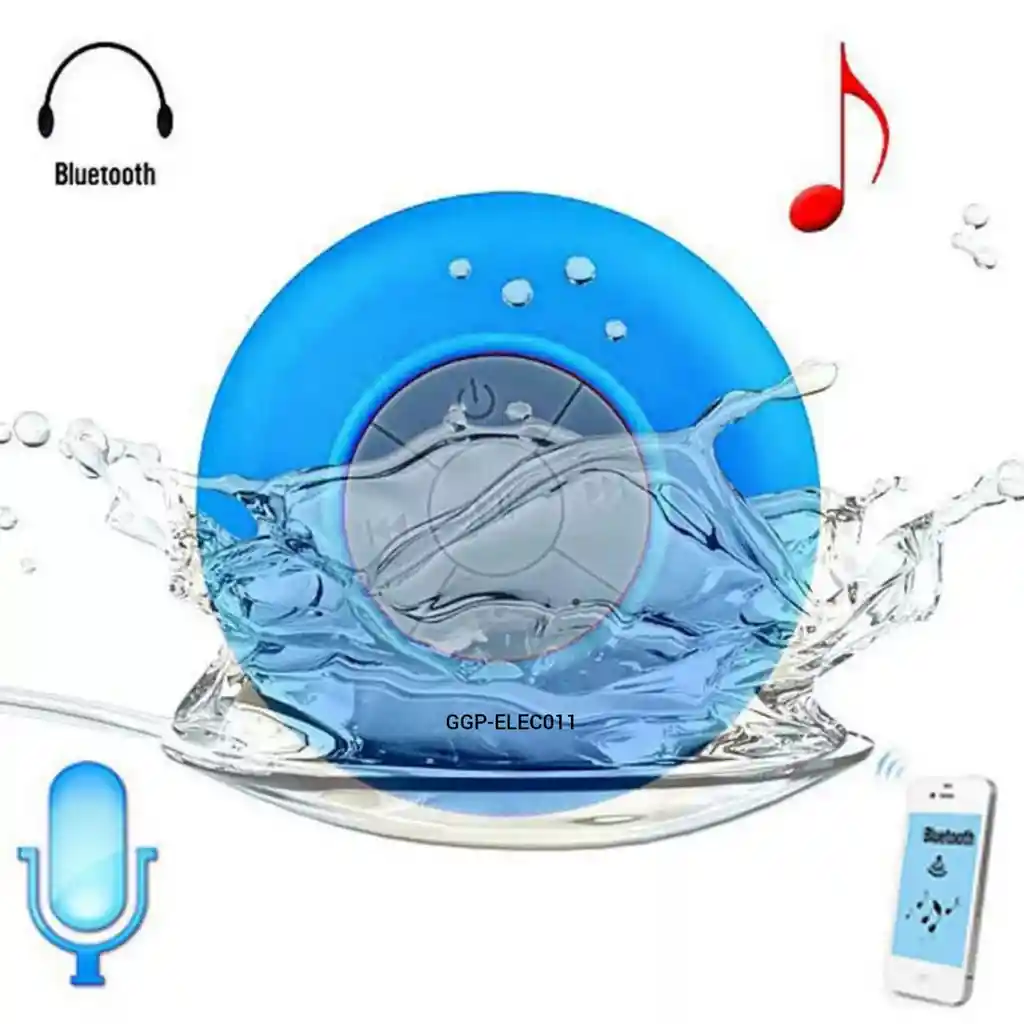 Parlante Bluetooth Para Ducha Recargable