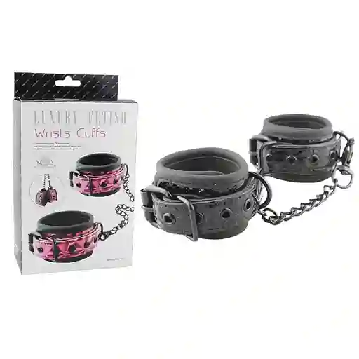 Fetish Luxury Wrists Cuffs Black