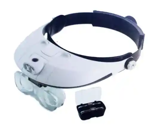 Lupa Diadema Con Luz Led Potente 5 Lentes Completa