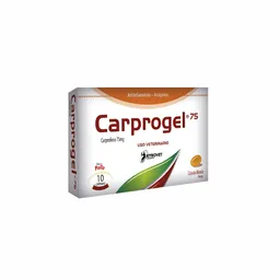 Carprogel Tabletas (75 Mg) Sabor a Pollo