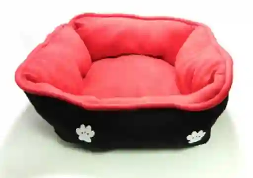 Cama Grande Doble Faz Para Mascota Color Rojo