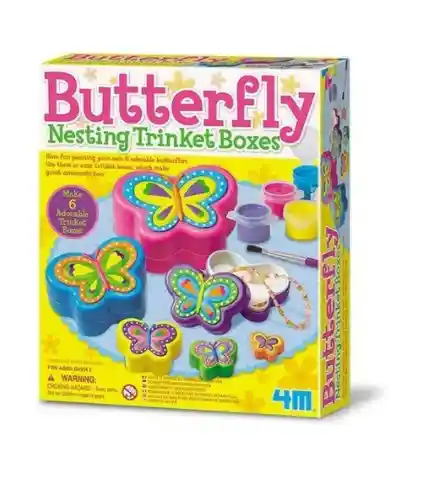 Kit Para Hacer 6 Cofres Joyeros Mariposa - Producto En Col