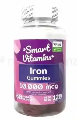  SMART VITAMINS Iron Gummies Pote X 60 Capsulas 