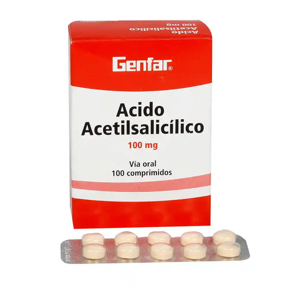 Genfar Ácido Acetilsalicílico - 100 Mg | | Comprimidos | Oral