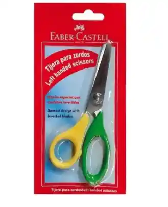 Faber Castell Tijeras Escolar Para Zurdos